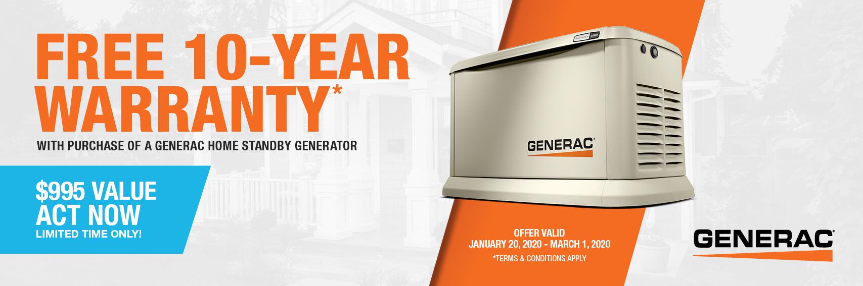 Homestandby Generator Deal | Warranty Offer | Generac Dealer | New Roads, LA